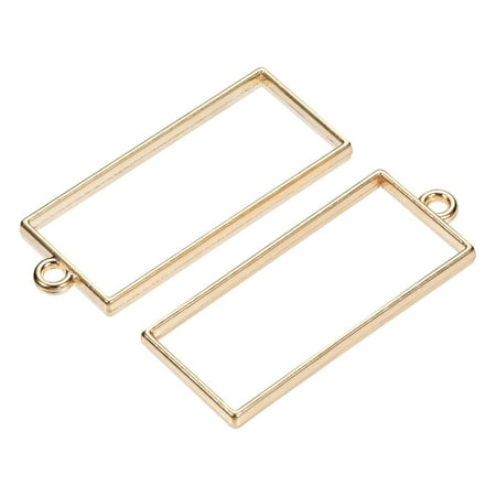 

Uxcell 48x20mm Rectangle Hollow Resin Pendants Frames for DIY Crafts Gold Tone 20 Pack