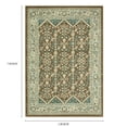 thumbnail image 3 of Mainstays Persian Border Medallion Loop Print Brown Blue Indoor Area Rug, 5' x 7', 3 of 7