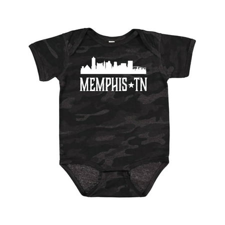 

Inktastic Memphis Tennessee Skyline TN Cities Boys or Girls Baby Bodysuit