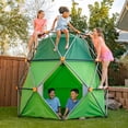 thumbnail image 2 of gobaplay SummitPro Climbing Dome, Outdoor Kids Climber with Tent, 600 lb Capacity, Green, 2 of 8