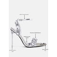 thumbnail image 7 of Blingy Diamante Embellished Stiletto Sandals, 7 of 7