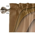 thumbnail image 5 of Ombre Valances for Windows Kitchen Valance Curtains with Wide Rod Pocket Modern Abstract Geometric Valance Curtains Bathroom Curtain Valance Gradient Brown Window Valances for Kitchen Bathroom 54"x18", 5 of 6