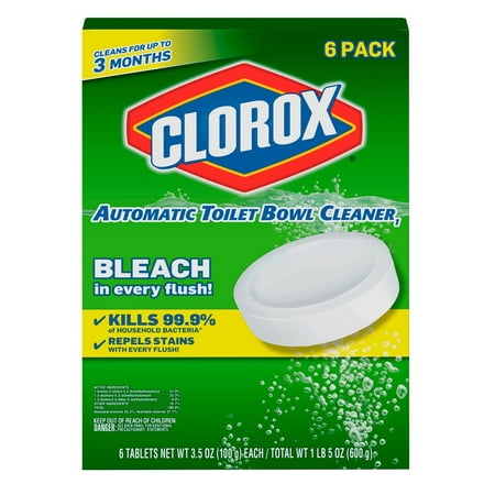 Product of Clorox Automatic Toilet Bowl Cleaner Tablets with Bleach. 6 ct./3.5 oz. [Biz