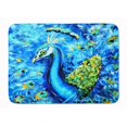 thumbnail image 1 of Carolines Treasures MW1166RUG Paon Directement en Bleu Machine Lavable Mousse à Mémoire de Forme Tapis, 1 of 4