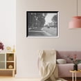 thumbnail image 3 of Historic Framed Print, Broadway looking north, Saratoga, N.Y., 17-7/8" x 21-7/8", 3 of 9