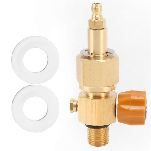 Adaptateur de Recharge de Co2 Professionnel pour Votre Machine à Soda, Construction en Laiton Durable Assure la Longévité et la Fiabilité dans Votre Installation de Brassage à Domicile