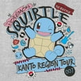 thumbnail image 2 of Women's Pokemon Squirtle Kanto Tour  Graphic Tee Athletic Heather Large, 2 of 4