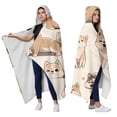 thumbnail image 2 of Wearable Blanket,Shiba Inu Hooded Wearable Sherpa Blanket for Adults & Teens,Winter Poncho Shawl Wrap Cape Thick Warm,50"x60", 2 of 5