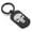 Black, variant on Stainless Steel Punisher Dog Tag Keychain Circle Ring