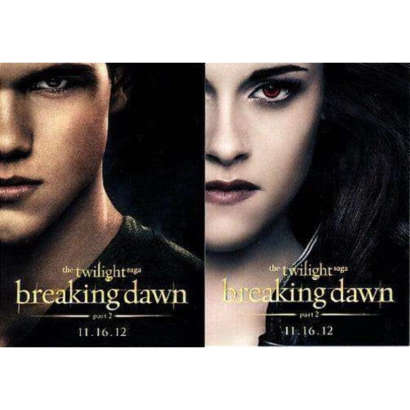 Twilight Breaking Dawn Part 2 movie 2012 SDCC Bella Jacob cards