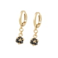thumbnail image 1 of Aretes Swarovski Onix Bola De Fuego Colgante Oro 14k Lam dorado Unitalla, 1 of 7
