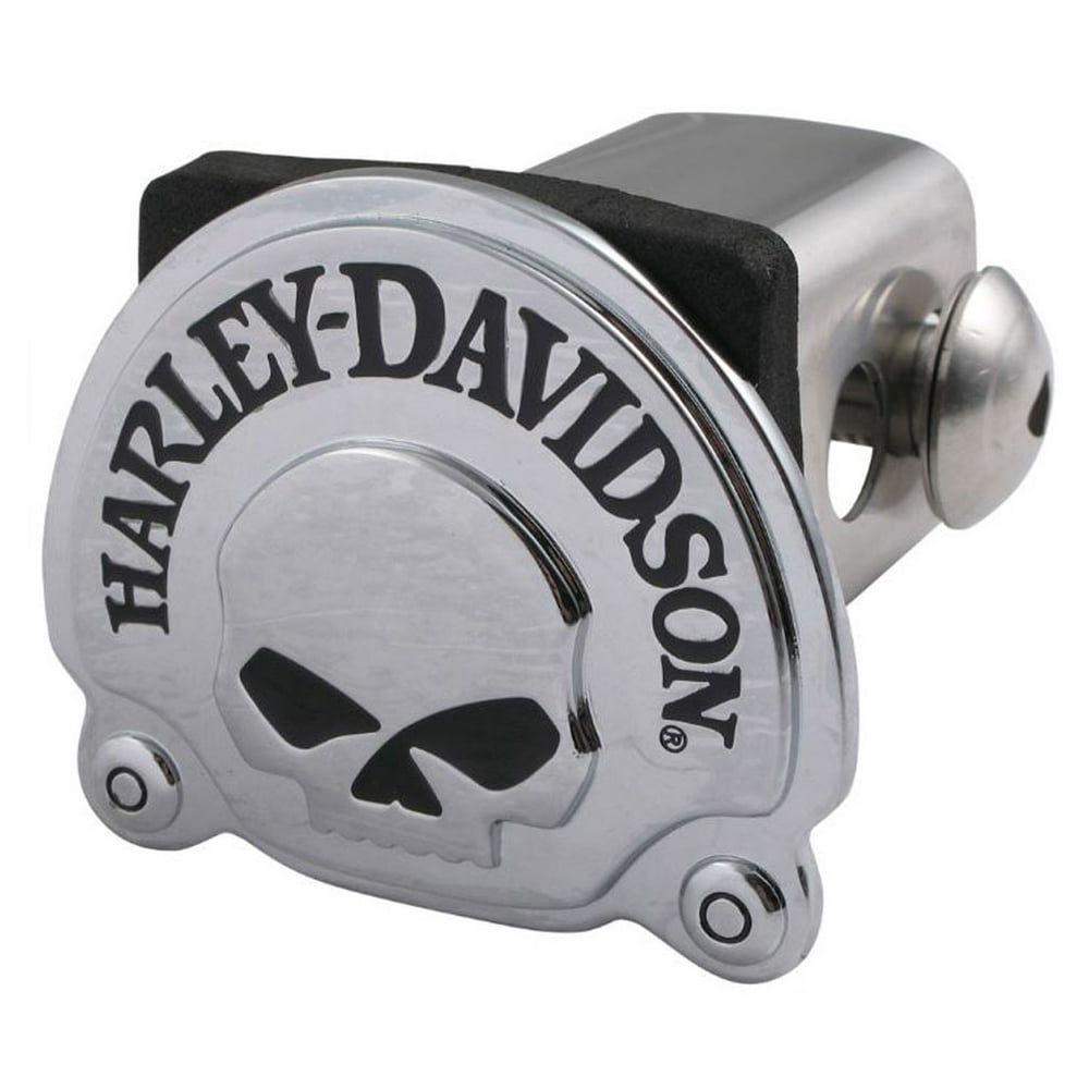 HarleyDavidson Willie G Skull Trailer Hitch Cover, Chrome Finish, 2