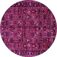 thumbnail image 1 of Ahgly Company Indoor Round Persian Pink Traditional Area Rugs, 7' Round, 1 of 4