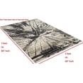 thumbnail image 4 of Gray/Beige Splash Abstract Explosion Pattern Distressed- Modern Vintage Area Rug, 4 of 7