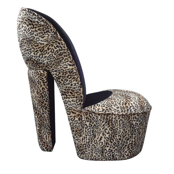 ViscoLogic High Heel Shoe Style Living Room Accent Chair (Zebra ...