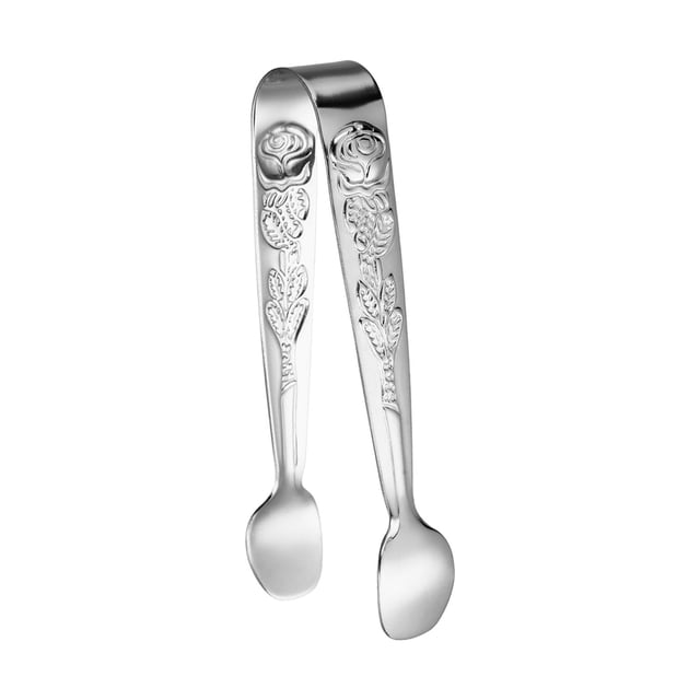 Buffet Tongs Stainless Steel Cooking Tongs Convenient Utensil Smart Locking Clip Argent