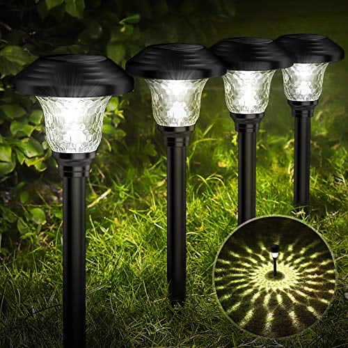8X LED Solar Power Light Stainless Steel Outdoor Garden Yard Lawn Landscape Lamp 