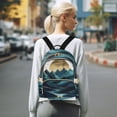thumbnail image 7 of FORMRS Mini Backpack Purse for Women Travel Daypack Casual Shoulder Bag, Blue Mountains, 7 of 7