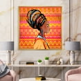 thumbnail image 2 of Designart 'Portrait of African American Woman With Turban I' Modern Framed Canvas Wall Art Print, 2 of 5