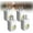 White(4pcs), variant on LED Wall Socket Night Light, 360° Adjustable, 5000K Mini Daylight Ambient Lighting, Automatic Detection with Dusk to Dawn Sensor, for Bedroom Stairs Hallway(Black(4pcs))