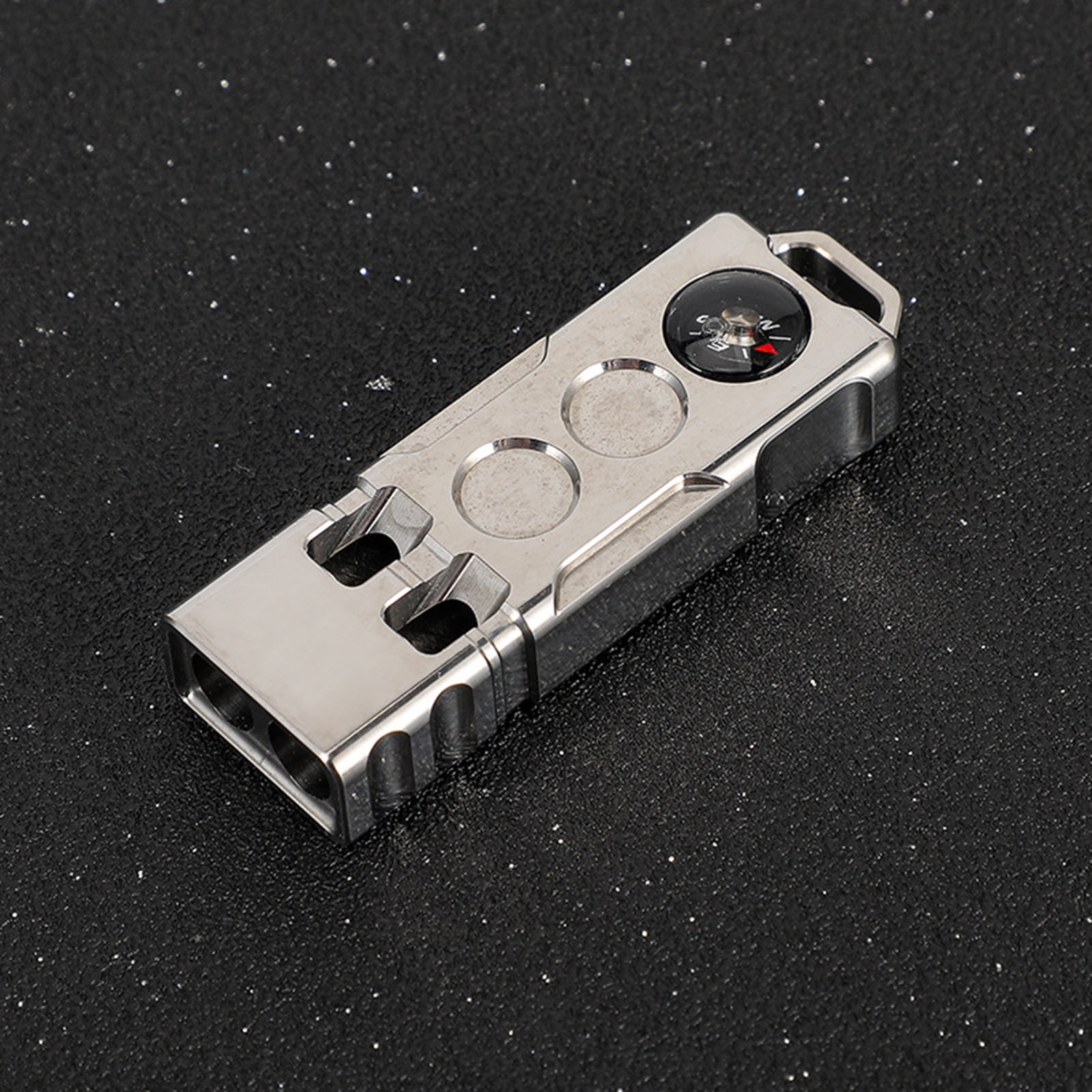 Safety Survival Double Tube Whistle Hikings Camping Training Outdoor Sports Alloys Keyring Whistle