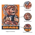 thumbnail image 6 of Chicago Bears Double-Sided Justin Patten Garden Flag, 6 of 6