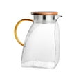 thumbnail image 2 of JingChun Glass Pitcher, Water Pitcher with Lid, Large Juice Pitchers for Drinks, Glass Water Carafe, Glass Tea Jug, Beverage Pitcher, 2 of 6