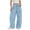 Light Blue, variant on zaveiop Barrel Sweatpants Women High Waisted Wide Leg Lounge Pants Casual Fall Drawstring Contrast Patchwork with Pockets (Wine, XXL)