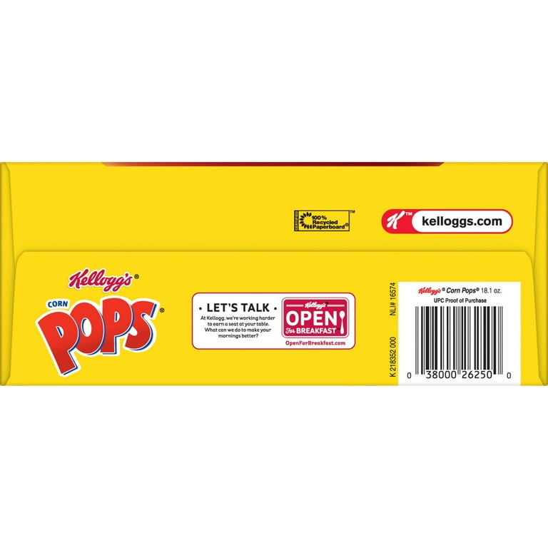 Kellogg's Corn Pops Original Breakfast Cereal, Family Size