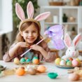 thumbnail image 3 of KAKOWELY Bolsa de tela de Pascua, preciosa bolsa de recuerdo de Pascua, bolsita de dulces para la búsqueda de huevos de Pascua, 3 of 5