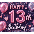 thumbnail image 3 of Colorful Design Happy Birthday Banner Stars Pattern Balloon Decoration Party Backdrop for Teenage Party Celebration Indoor Decoration Event, 3 of 7