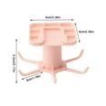 thumbnail image 4 of Inteprter Gancho giratorio autoadhesivo con 6 ganchos, lazos para puerta, bolsa, perchas multiusos, estante colgante giratorio, accesorio de Organizadores de utensilios de cocina Rosado, 4 of 6