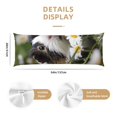 thumbnail image 2 of Bixox Daisy Guinea Pig Print Body Pillow Cover with Zipper Closure, Cozy Fuzzy Fleece Body Pillow Case Cover 20 x 54 Inches,Long Body Pillow Pillowcase, 2 of 6