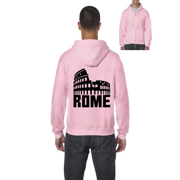Mens Rome Full-Zip Hooded Sweatshirt