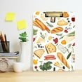 thumbnail image 2 of FORMRS Acrylic Clipboard with Low Profile Clip Standard A4 Letter Size, 12.5" x 9", Bread Vegetables Pattern, 2 of 8