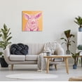 thumbnail image 2 of Stupell Industries Pink Pig with Big Ears Traditional Farm Animal, 24 x 24, Design by Stephanie Workman Marrott, 2 of 6