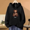 thumbnail image 3 of Sudaderas con capucha de lujo con estampado de oso para mujer, Jersey Vintage Retro Y2k, Sudadera con capucha, ropa informal de diseñador de alta calidad a la moda, 3 of 5