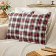 thumbnail image 7 of Christmas Plaid Decorative Throw Pillow Covers Scottish Tartan Cushion Case Polyester for Farmhouse Home Holiday Decor, 7 of 7