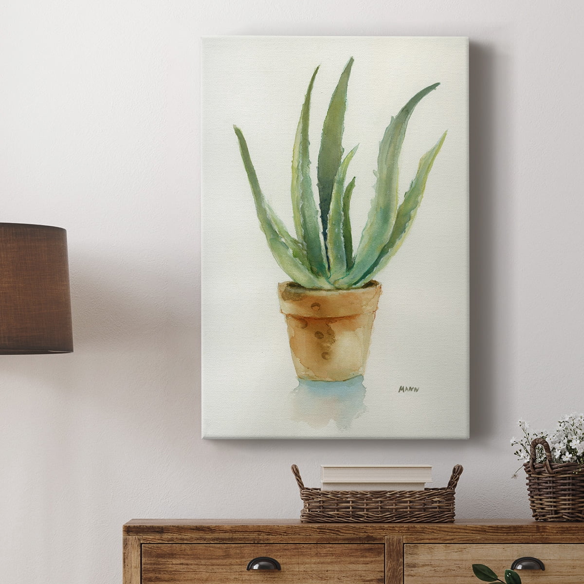 Succulent IV Premium Gallery Wrapped Canvas - Ready to Hang