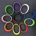 thumbnail image 4 of GOGO 10 Pcs Wide Silicone Wristbands, Mixed Colors Rubber Bracelets, 4 of 7