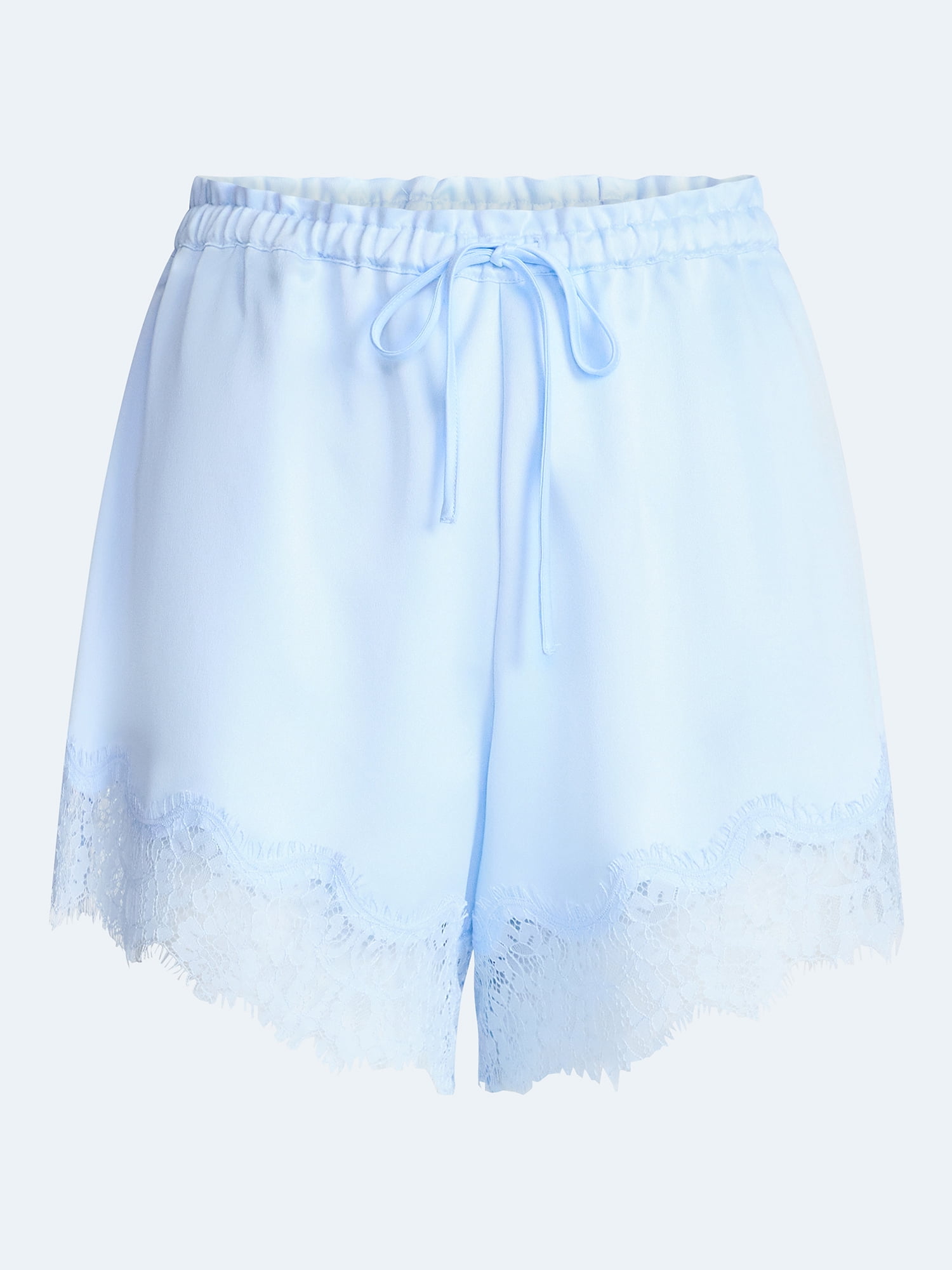 Devil Wears Prada Scoop Collection Women's Lace Trim Shorts, 4'' Inseam, Sizes XS-XXL