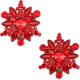 thumbnail image 1 of 2 broches de flores con diamantes de imitación, broche vintage con gema esmeralda, tonos dorados, broches austriacos con forma de flor, ideales para decorar fiestas., 1 of 9