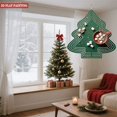 thumbnail image 4 of Metal Hanging Christmas Tree Wind Decorations - Festive Green Design with White Concentric Lines for Yard & Garden Spinners, 4 of 7