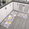 thumbnail image 2 of Pioneer Flower Floral Print Pattern Kitchen Rugs Sets Of 2,Anti Fatigue Kitchen Mat Rugs Non Slip Washable,Decorative Kitchen Floor Mats for Kitchen,Sink,Laundry,17"x30"+17"x47", 2 of 7