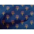 thumbnail image 4 of oneOone Cotton Poplin Fabric Floral & Flying Swan Block Printed Craft Fabric BTY 42 Inch Wide, 4 of 4