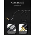 thumbnail image 3 of Cable de audio EMK de 3,5 mm a 2 RCA chapado en oro de 10 pies/3 m, 3 of 7