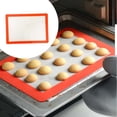 thumbnail image 3 of GUOOL Non Stick Silicone Baking Mat, Bread Making Tools Baking Sheet for Pastry Bread Square S, 3 of 8