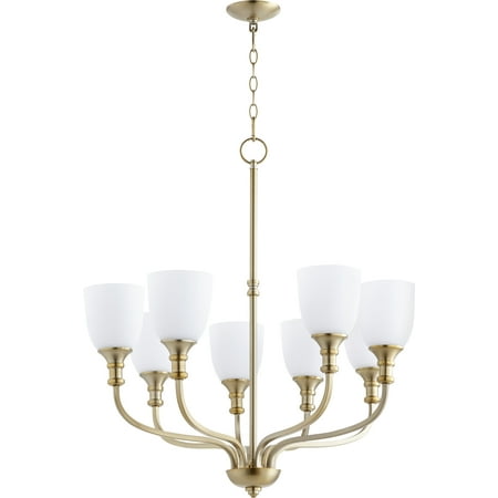

Quorum International 6811-8 Richmond 8 Light 31 Wide Chandelier - Brass