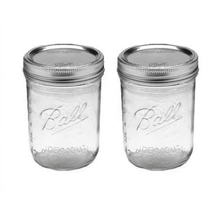 Daitouge 1.3 Gallon Wide Mouth Glass Jars with Lids, Heavy Duty Glass  Canisters with Lids, Canning Jars with Removable & Rotatable Wooden Handle,  1