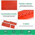 thumbnail image 2 of 4 Pieces Rubber Wood Grain Tool Rubber Paint Tool Comb Faux Wood DIY Imitation Paint Rollers For Furniture Wall Decor (Red), 2 of 5